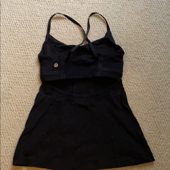 Lululemon Open Back Tank With Built in Bra - Picture 2 of 3
